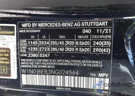 2022 Mercedes-Benz Glc Coupe 4Matic Coupe z USA, uszkodzony, nr VIN W1N0J8EB3NG024564